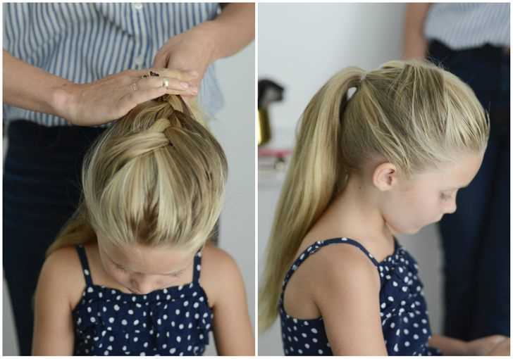 Как сделать красивую прическу для девочки с плотными и густыми волосами