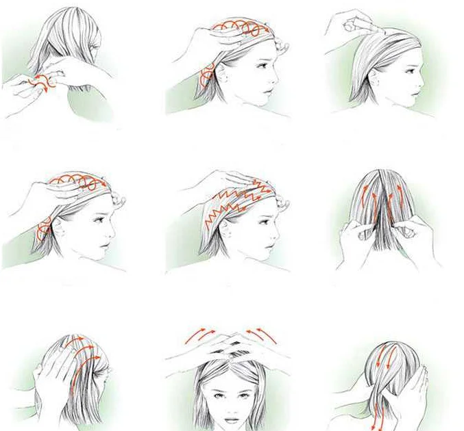 Массаж головы для улучшения здоровья волос