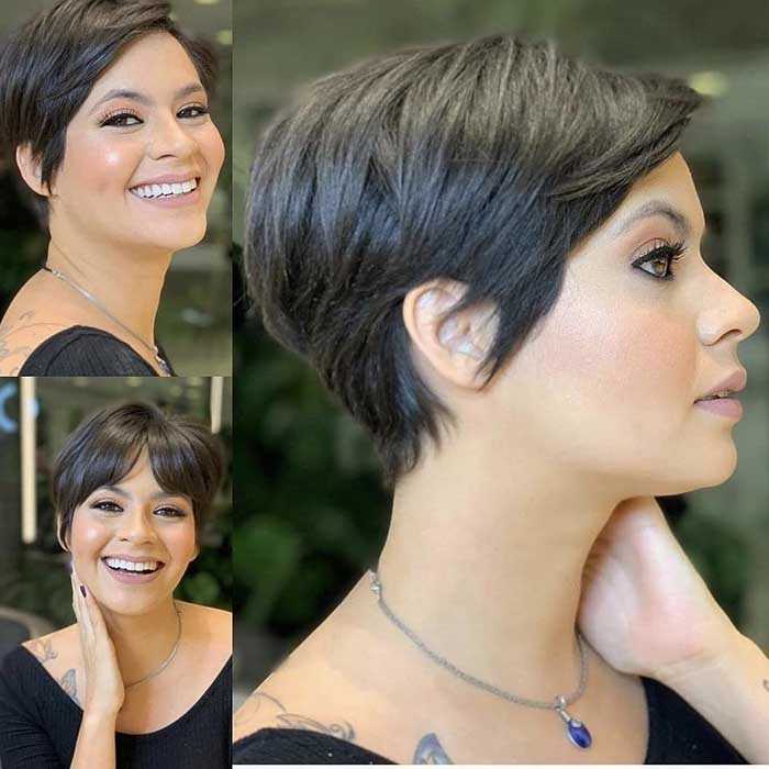 Модные короткие стрижки с градуированными прядями: элегантность и нежность 2 Нежные оттенки и элегантные линии