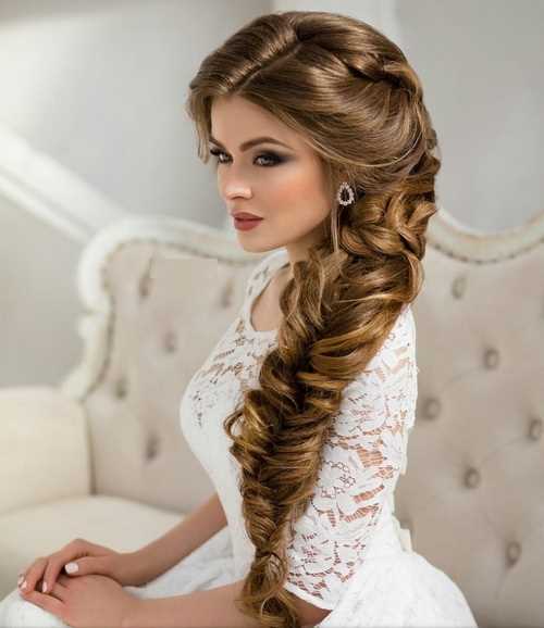 Невероятные свадебные прически для невест с кудрями